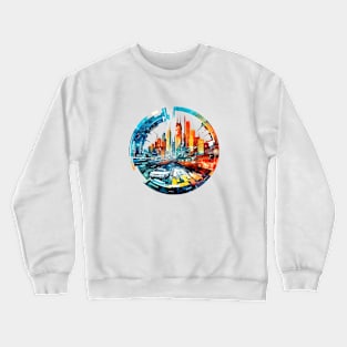 City Skylines Urbain World Fun Life Modern Challenge Crewneck Sweatshirt